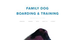 Desktop Screenshot of familydogboarding.com