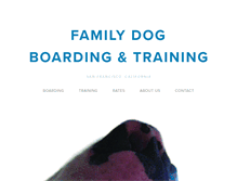 Tablet Screenshot of familydogboarding.com